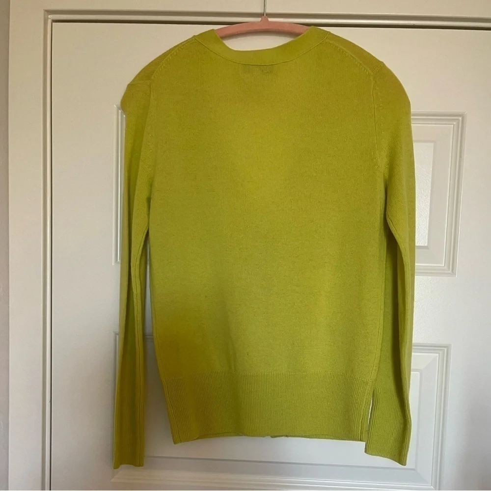 JUICY COUTURE NEON GREEN ZIPPER CARDIGAN SIZE XSMALL EUC (138)